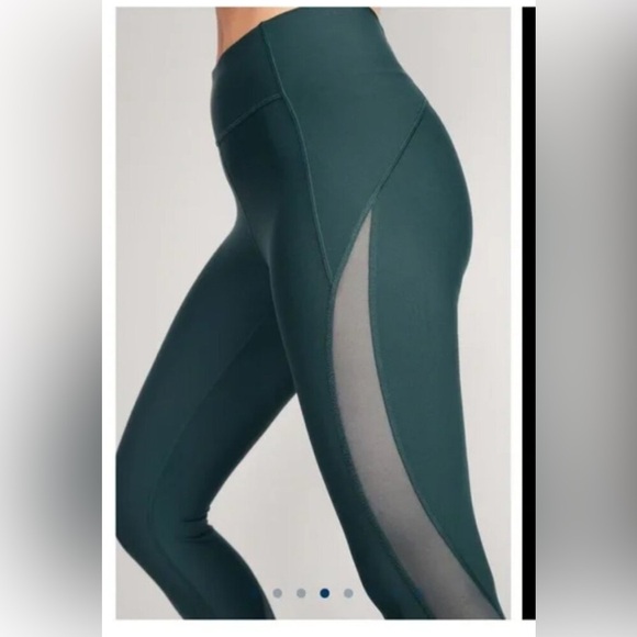 Old Navy Active Go Dry Forest Green Leggings With Mesh M - Picture 12 of 13